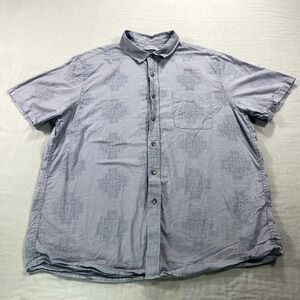 Pendleton Shirt Mens XL Blue Button Up Casual Outdoor Tribal Aztec Print Adult *